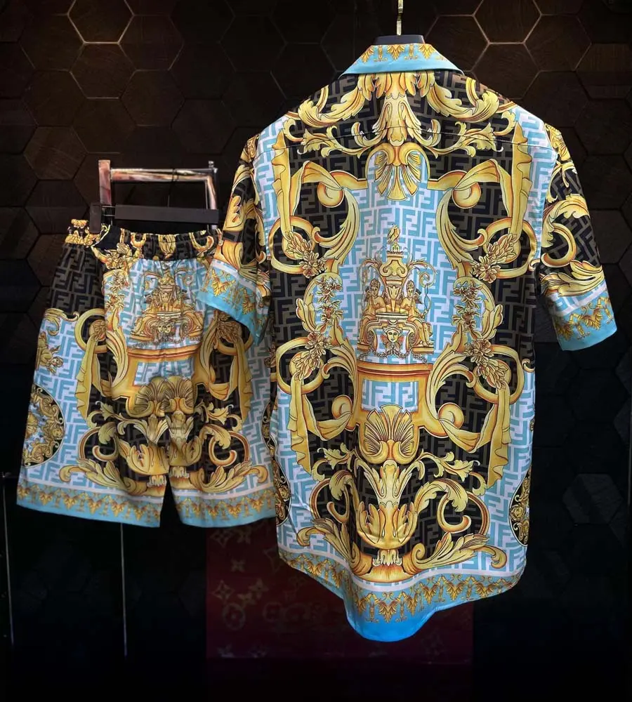 Versace Shirt with Short 450-11 - Image 2