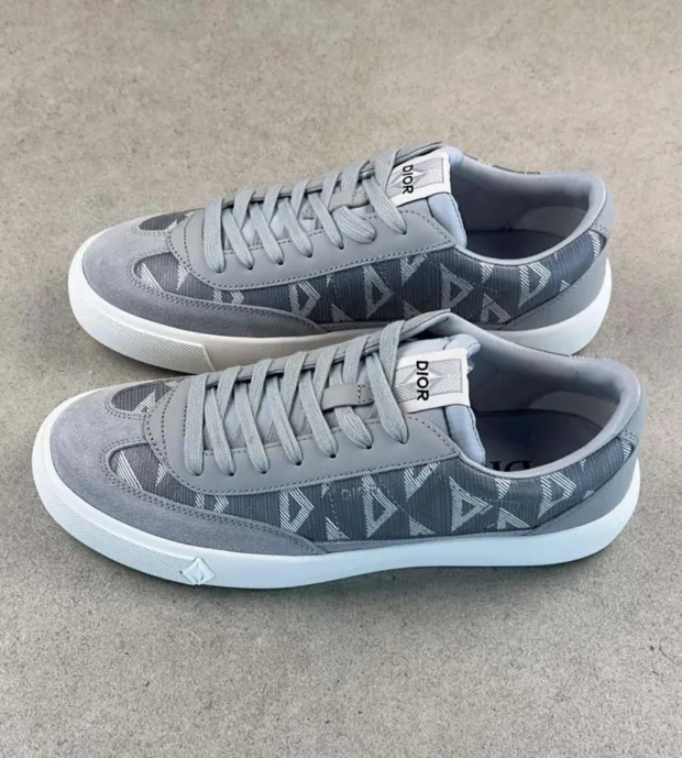 Dior B101 sneaker gray CD diamond canvas 800-3