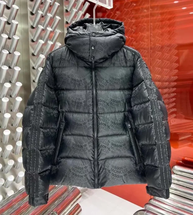 Moncler X Adidas Originals Jacquard Quilted Down Jacket Coat 950-2