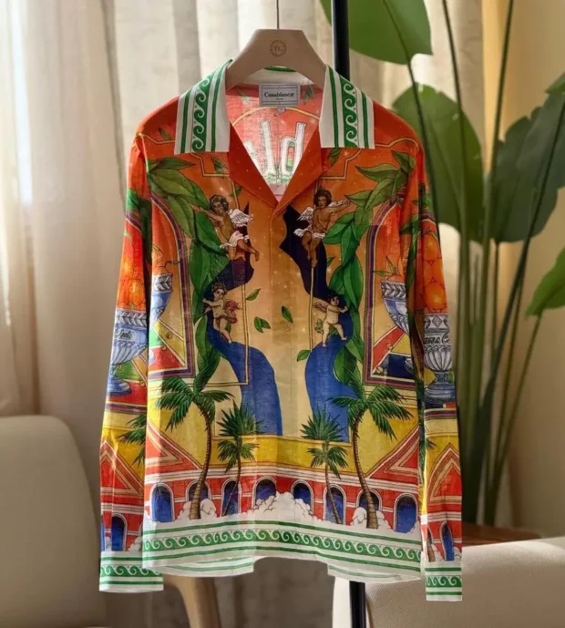 Casablanca Shirt in Silk Twilli-450-5